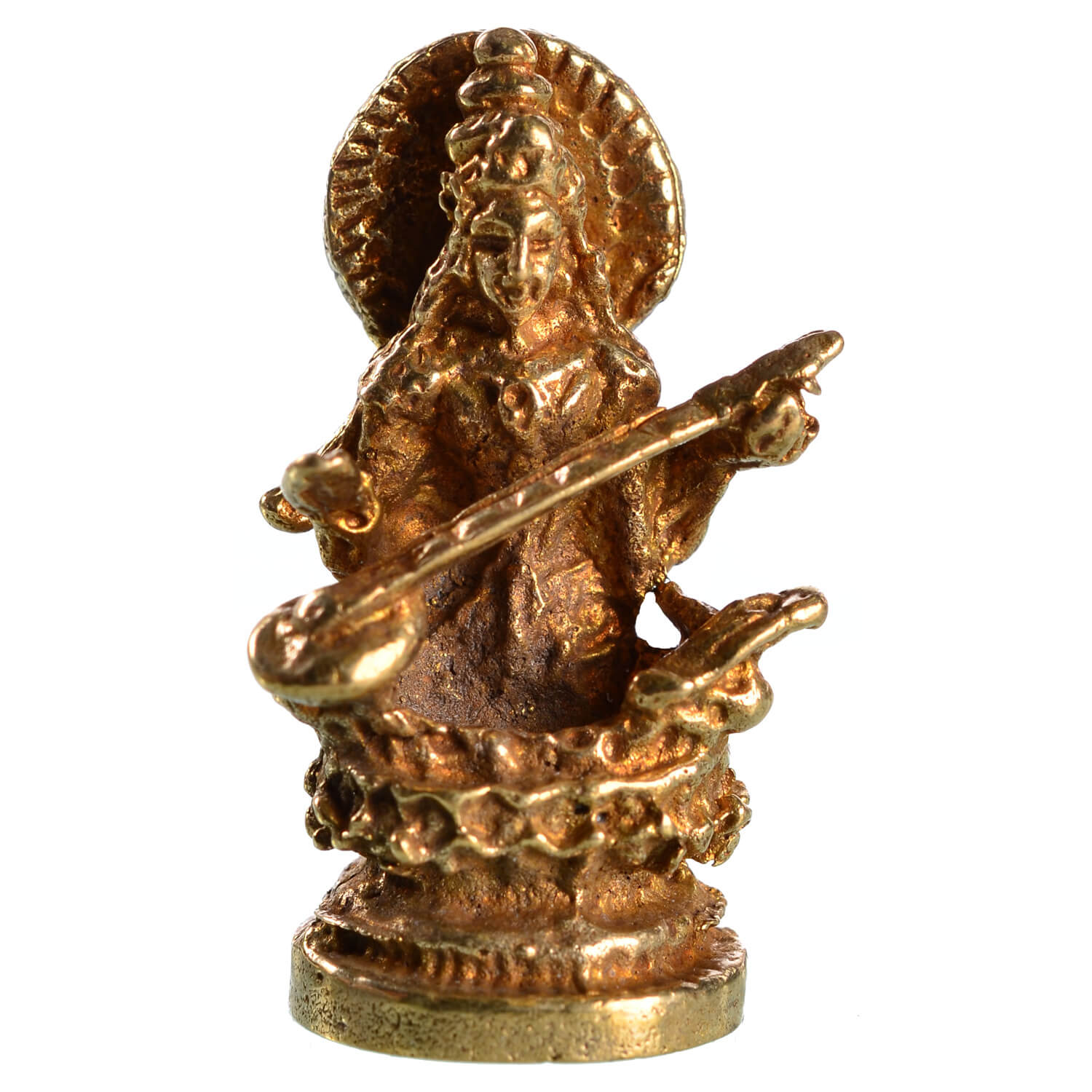 Buddhpur Box Klang: Mini Buddhafigur Saraswati