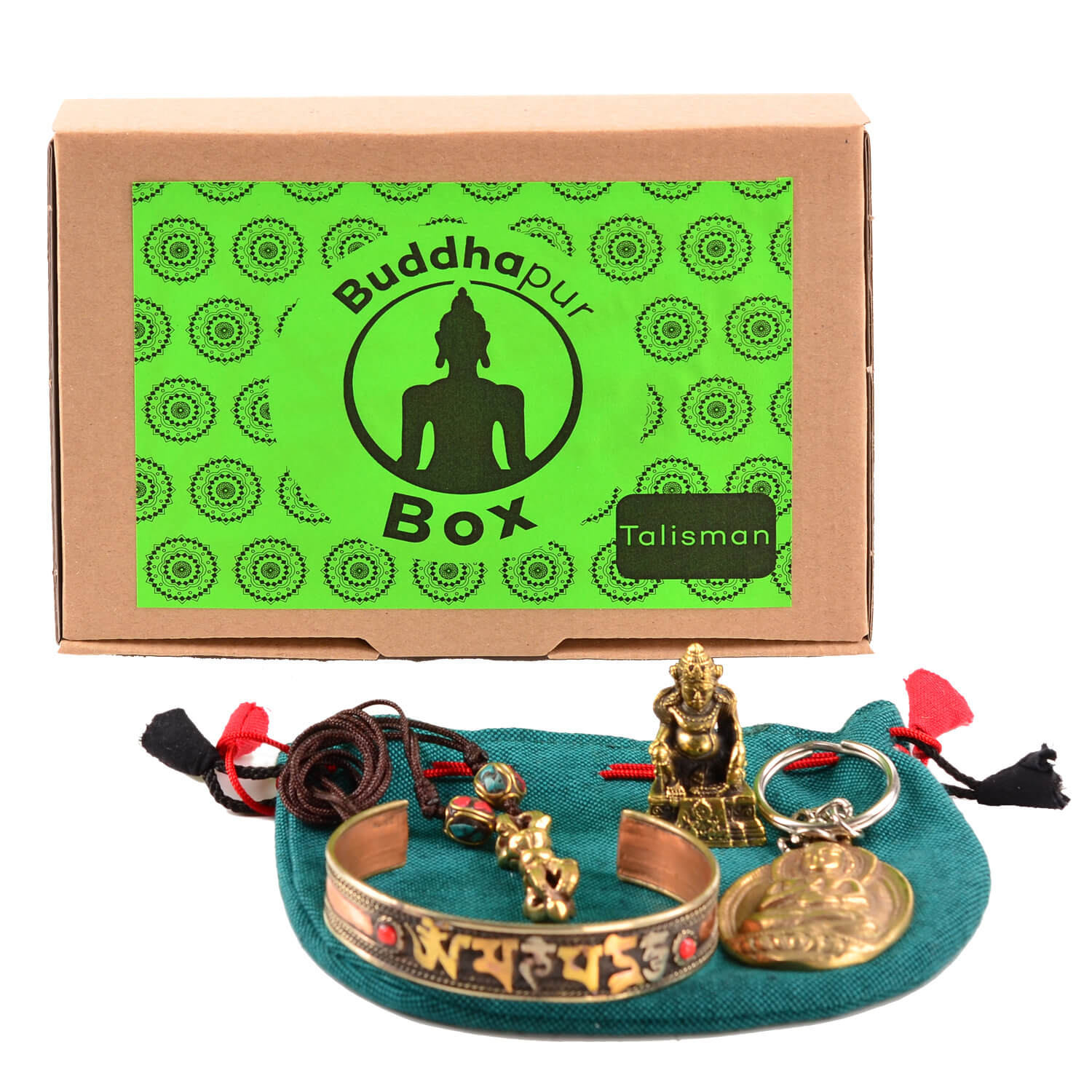 Buddhapur Box Talisman: Inhalt vor Verpackung