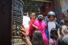 Gebetsmühle in Tempelanlage Swayambhunath