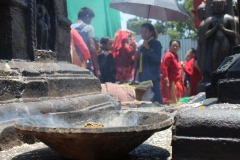 Opferschale in Tempelanlage Swayambhunath