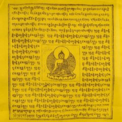 Medizinbuddha Gebetsfahne wird bei Krankheit verwendet