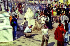 Räucherofen in der Tempelanlage Boudhanat in Kathmandu