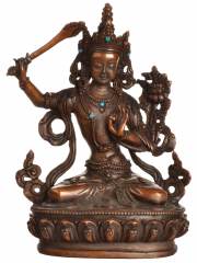 Manjushri Buddha Statue aus Bronze