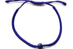 Chakra Armband (Glücksarmband) in Dunkelblau mit Lapis-Perle