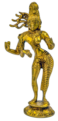Ardhanarishvara Statue Messing