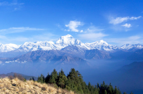 Himalaya Blick auf Annapurna Range von Poon Hill