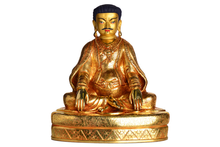 Kagyü Gründer Marpa Statue Vollfeuervergoldet