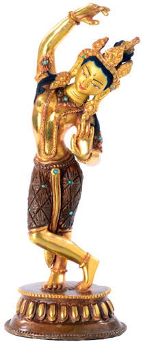 Mayadevi (Mutter Buddhas) Statue Feuervergoldet