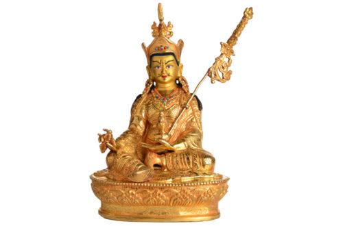 Padmasambhava Statue Vollfeuervergoldet