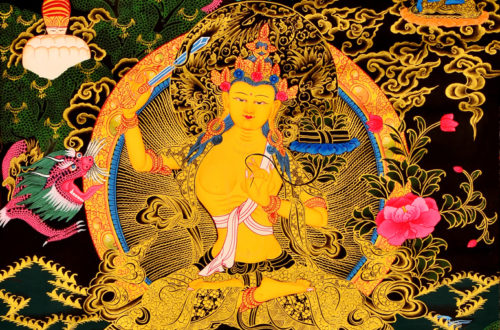 Thangka Manjushri Bodhisattva