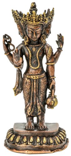 Brahma Statue stehend aus Messing