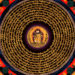 Thangka Kalachakra Mandala Mantra Ausschnitt