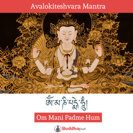 Avalokiteshvara Mantra Om Mani Padme Hum