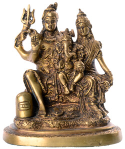 Ganesha mit Eltern