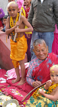 Hindu Kind in Kathmandu, Nepal