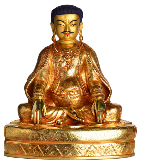 Marpa Statue Vollfeuervergoldet