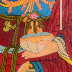 Padmasambhava Detail Kapala mit Amrita