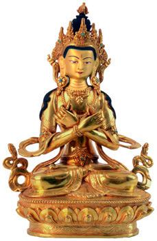 Vajradhara Statue Vollfeuervergoldet