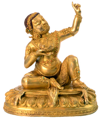 Virupa Statue Vollfeuervergoldet