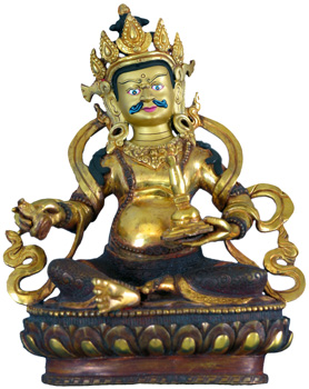Virupaksa Digpala Statue-Feuervergoldet