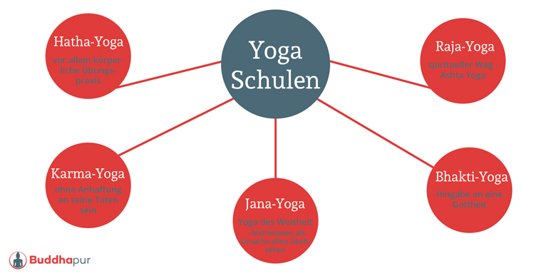 Yoga Schulen Infografik